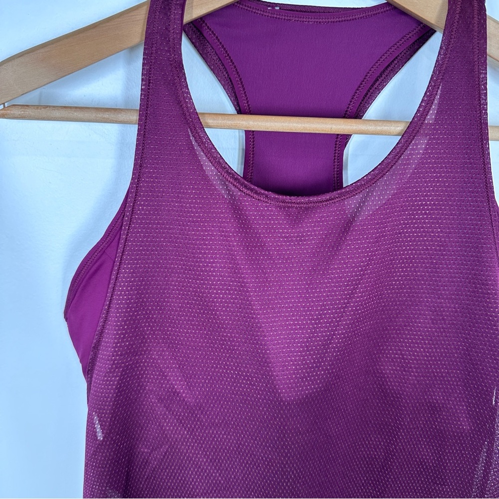 Lululemon Pushing Limits Tank Top Size 8 Mesh 2 I… - image 3